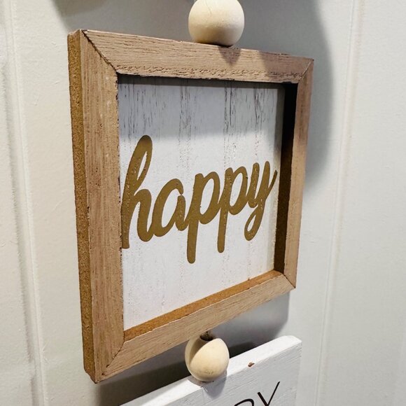 Happy Easter with Easter Bunny Hanging Wall Decor - HAPPY HAPPY HAPPY EASTER - Picture 9 of 11